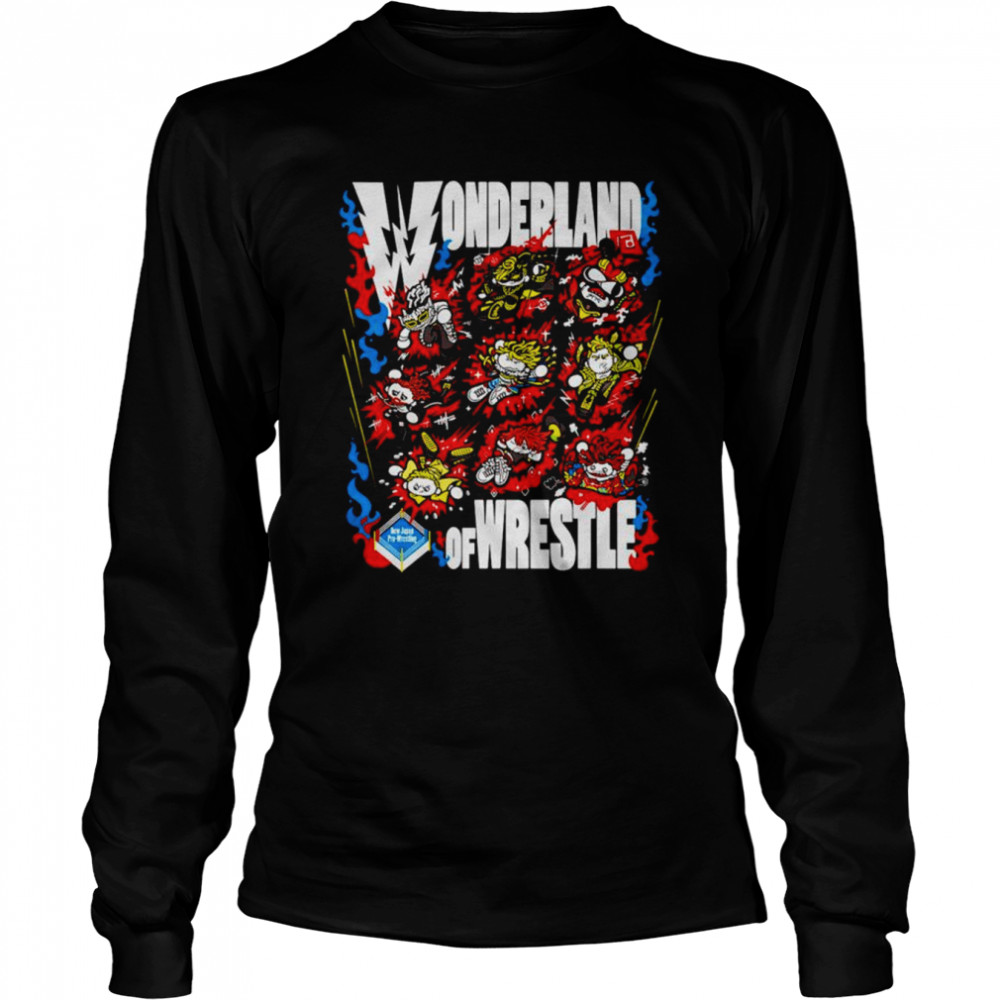 Wonderland of Wrestle shirt Long Sleeved T-shirt