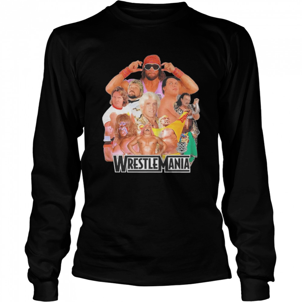 WrestleMania Legends 38 Hulk Hogan The Macho Man  Long Sleeved T-shirt
