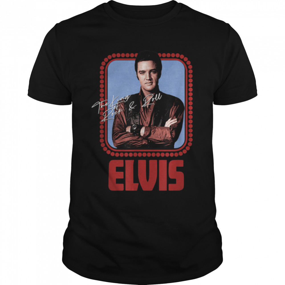 Elvis Presley Official Rock N Roll Script T-Shirt B09RZJ9YLF