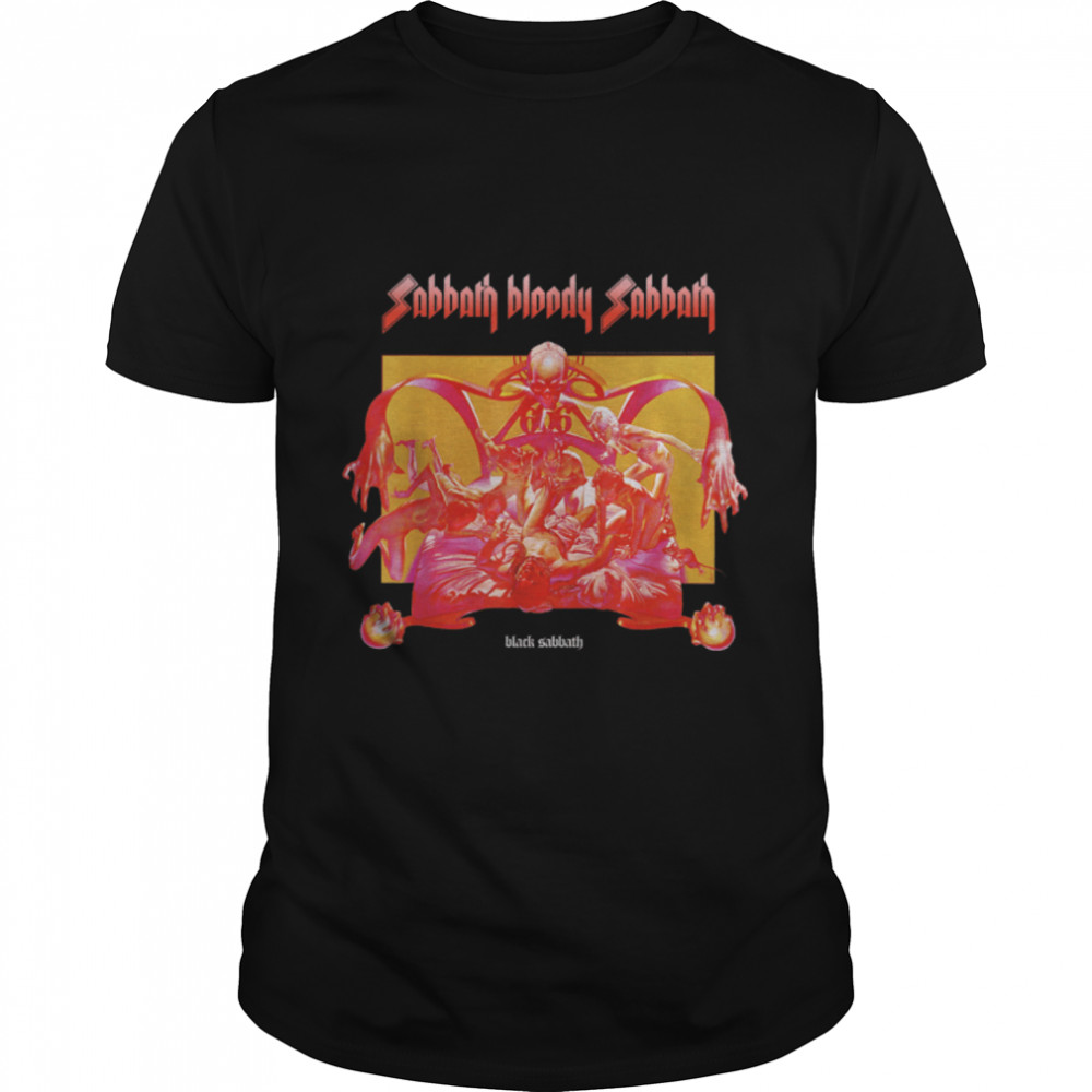 Black Sabbath Official Sabbath Bloody Sabbath Bright T-Shirt B07TV91V3W