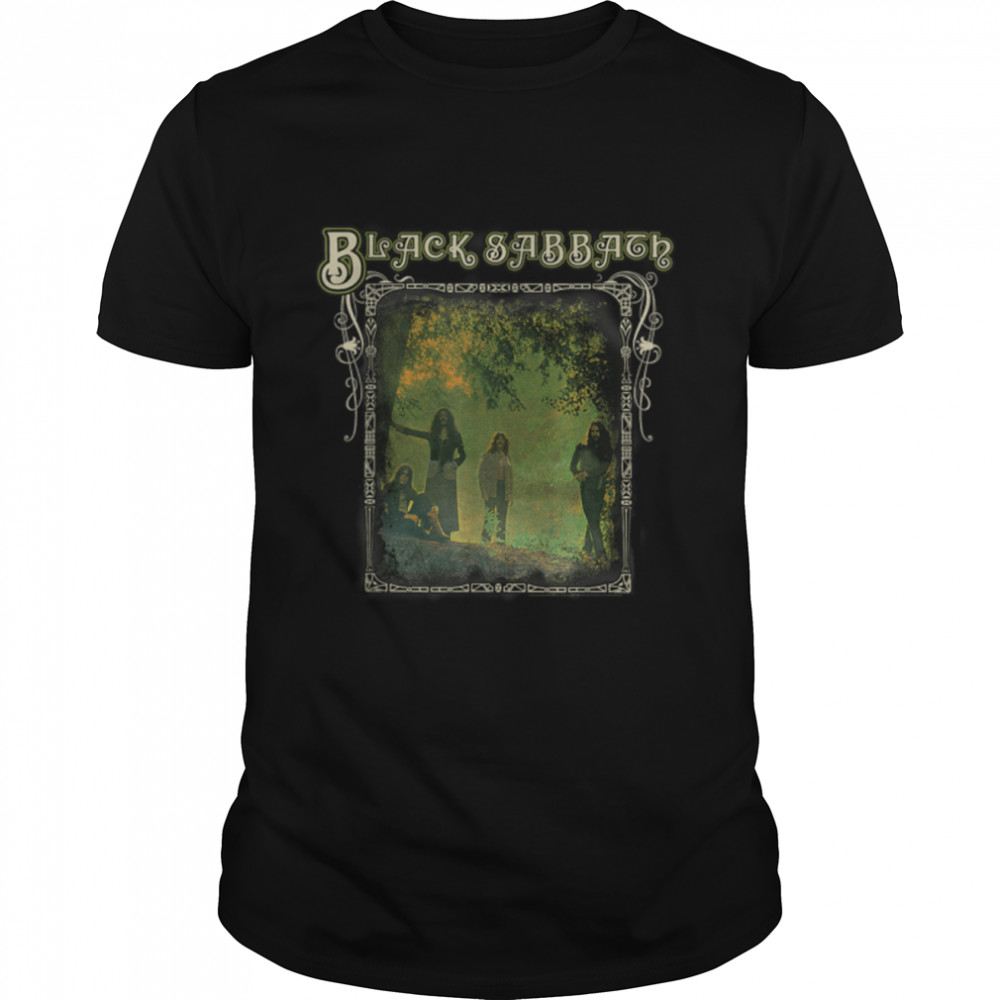 Black Sabbath Official Trees Photo Framed T-Shirt B07TV8N2Z5