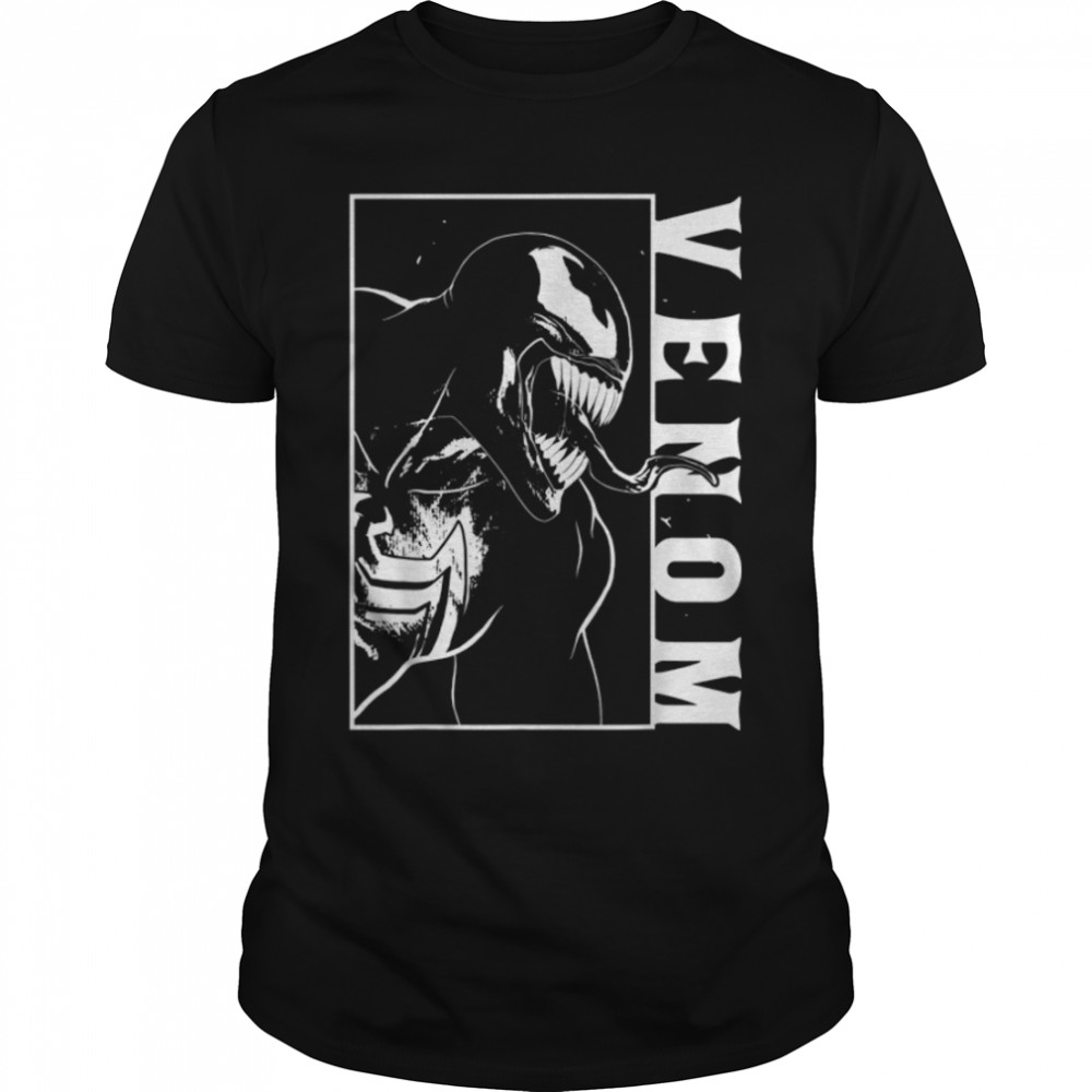 Marvel Venom Side View Tongue Out Graphic T-Shirt B07JK58FFV