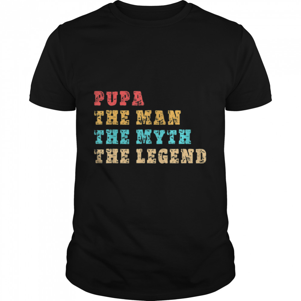 Mens PUPA, The Man, The Myth, The Legend, Tee for Father T-Shirt B09FZVRPFB
