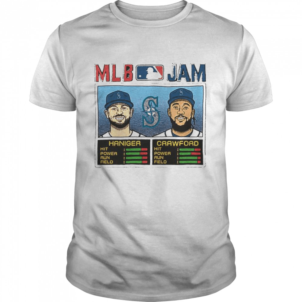 MLB Jam Seattle Mariners Haniger and Crawford Shirt