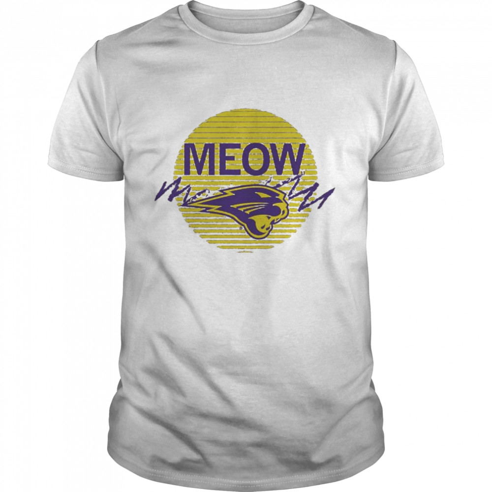 Panthers Meow Sunset Shirt