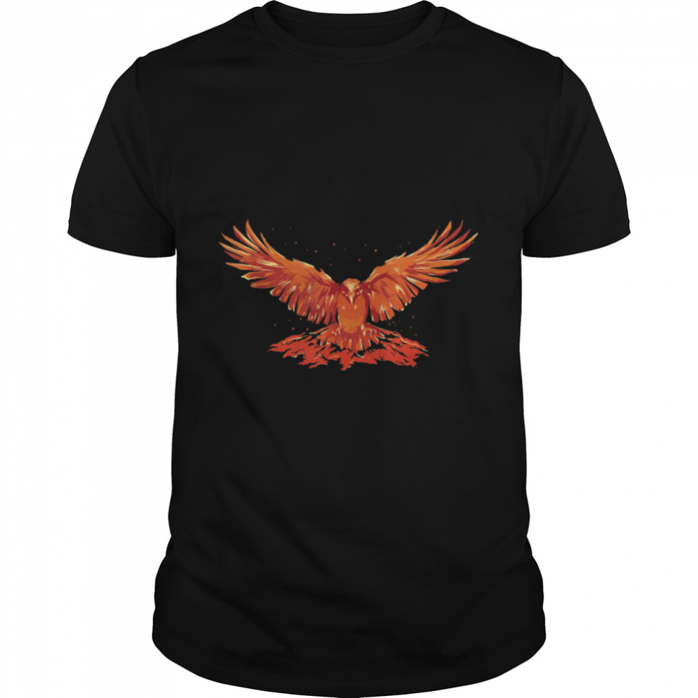 Phoenix Ashes Rejuvenation Firebird Symbolic Mythical Bird T-Shirt B09N1ZJNW9