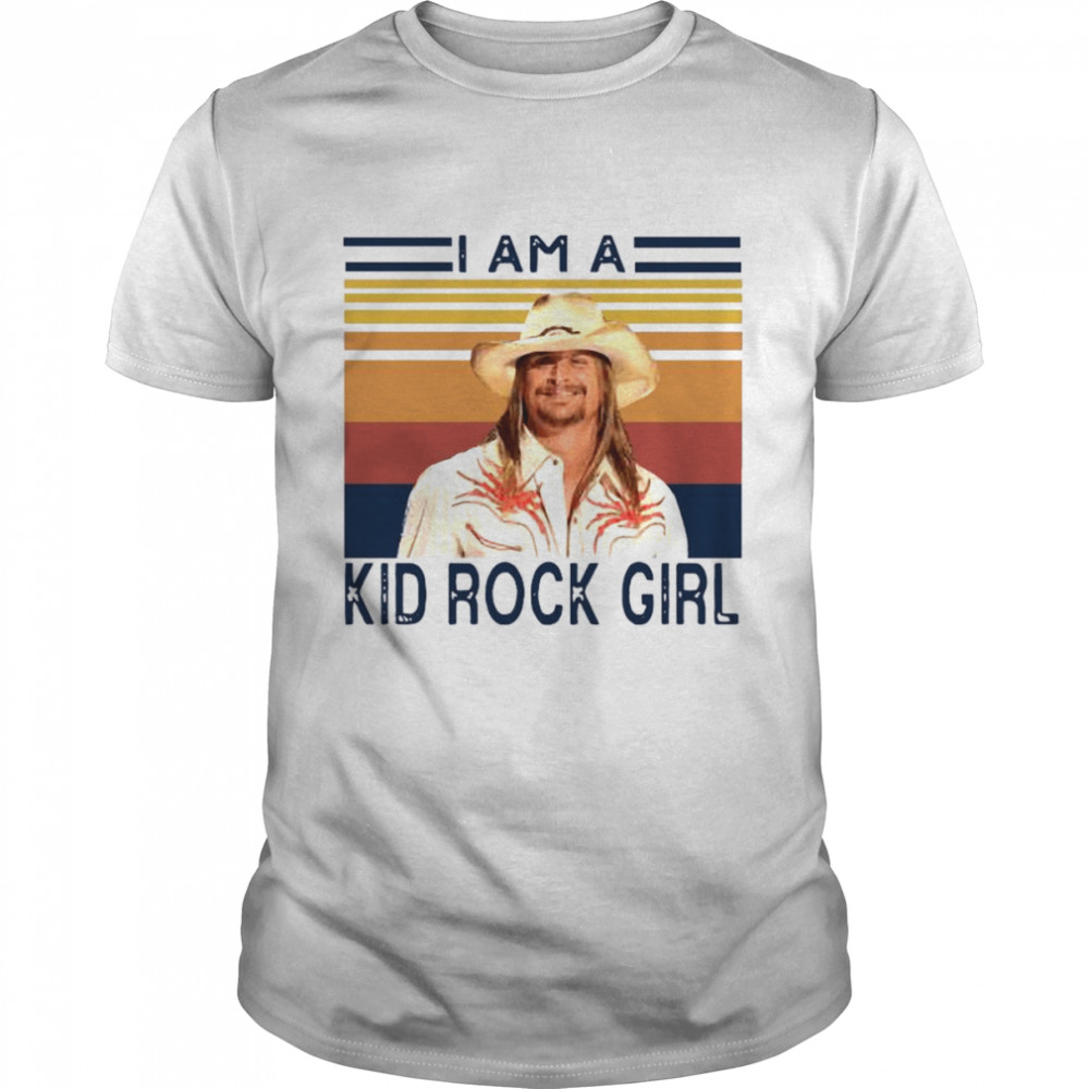 radio71shirt- I Am A Kid Rock Girl Vintage Retro Shirt
