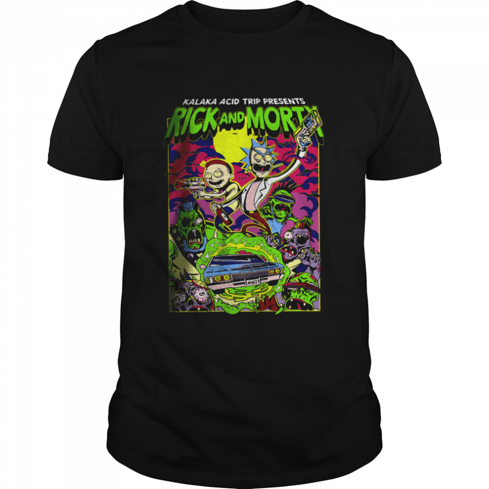 Rick and Morty Kalaka acid trip presents shirt