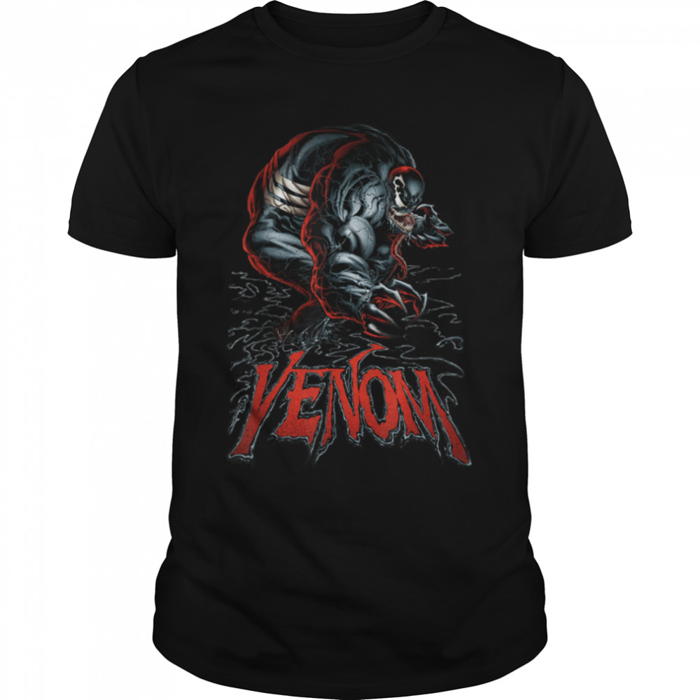 Venom Epic Symbiote Red Logo Character Intro T-Shirt B07KWLL318