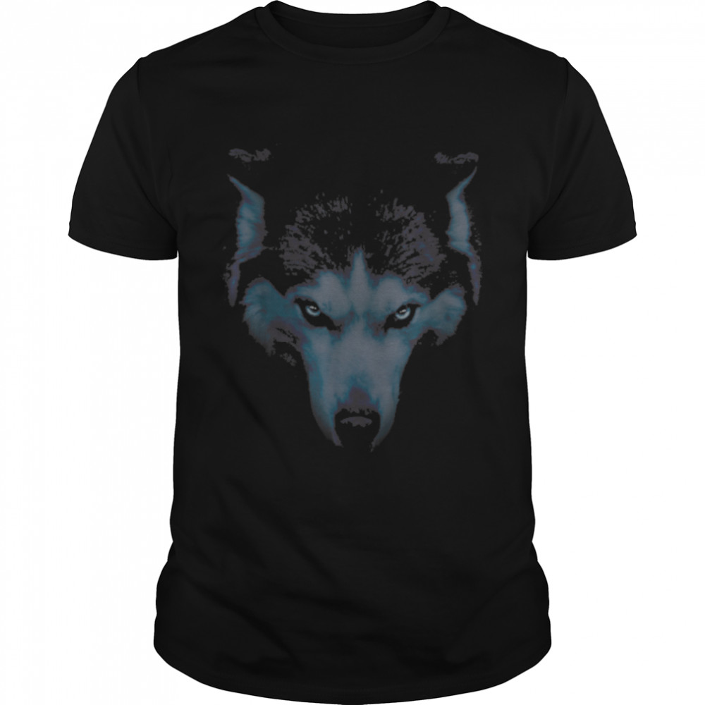 Wolf wolf silhouette wolves head predator wild animal nature T-Shirt B0B518GNYM