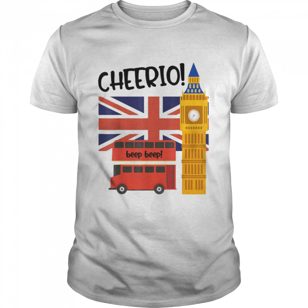 British Flag United Kingdom England Quote Travel Big Ben  Classic Men's T-shirt