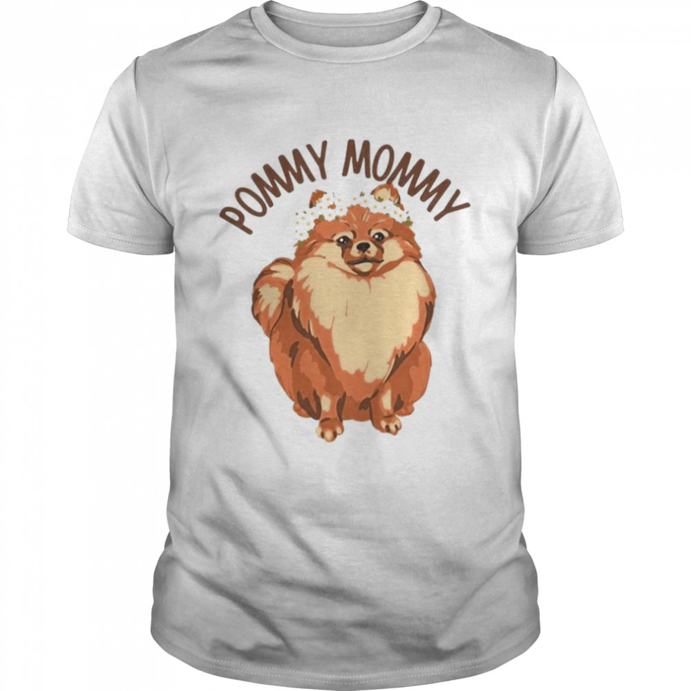 Pommy Mommy Funny Pomeranian Dog  Classic Men's T-shirt