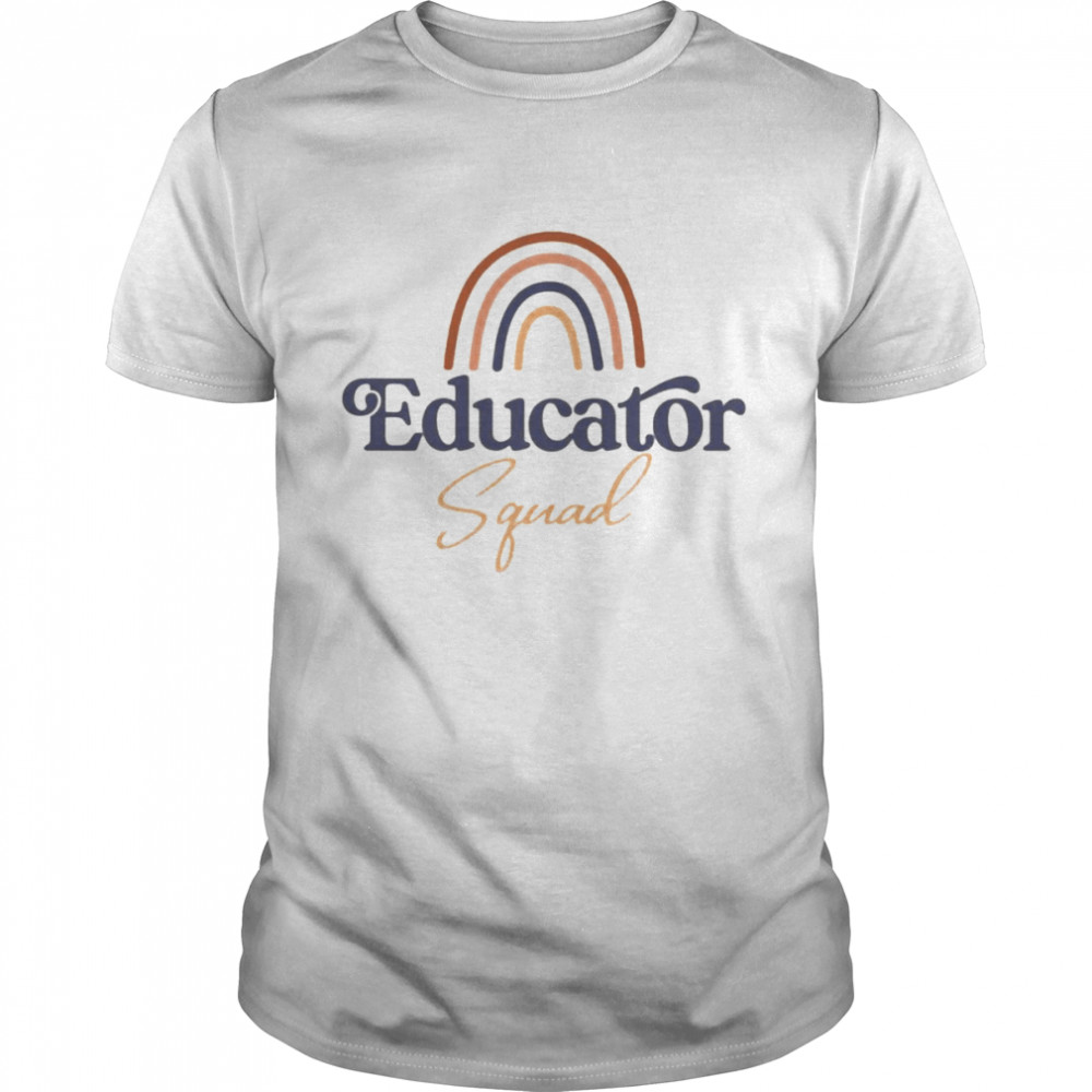 Rainbow Educator Squad  Classic Men's T-shirt