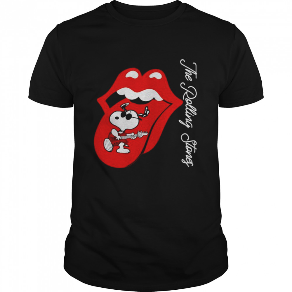 Snoopy The Rolling Stones shirt