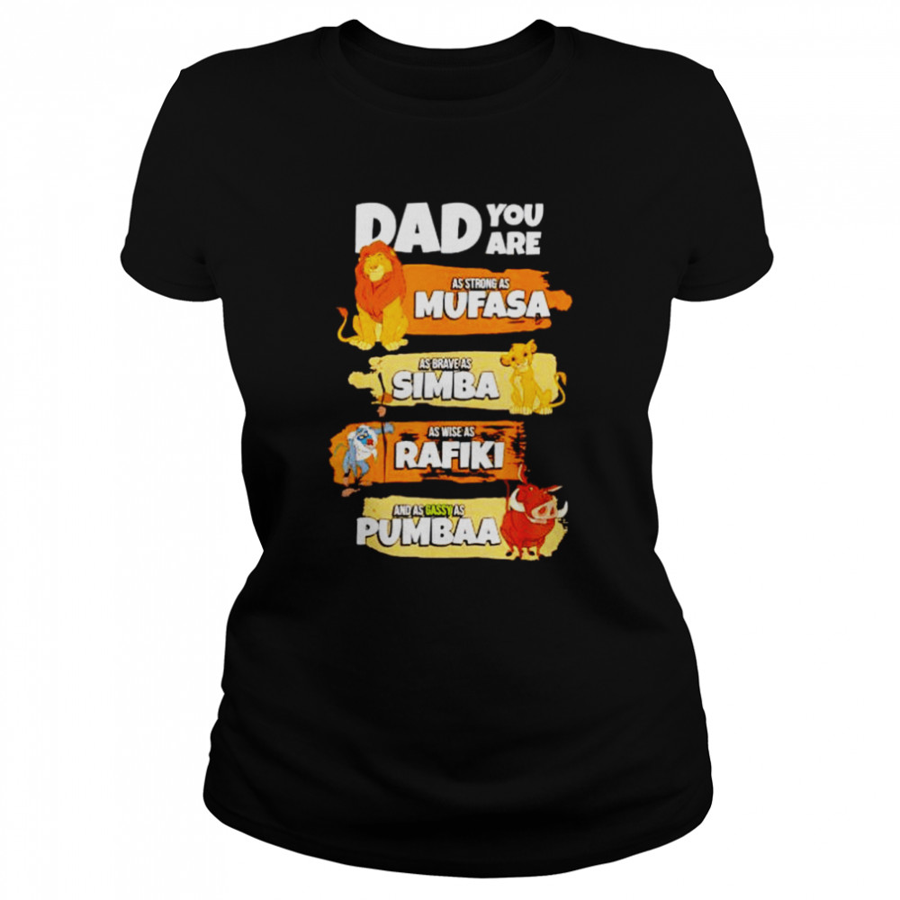 dad you are as strong as Mufasa as brave as Simba shirt Classic Women's T-shirt