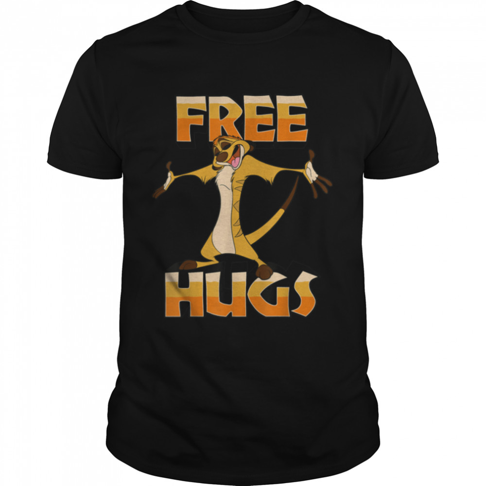 Disney Lion King Timon Free Hugs Graphic T-Shirt B07PJKSZ4Y