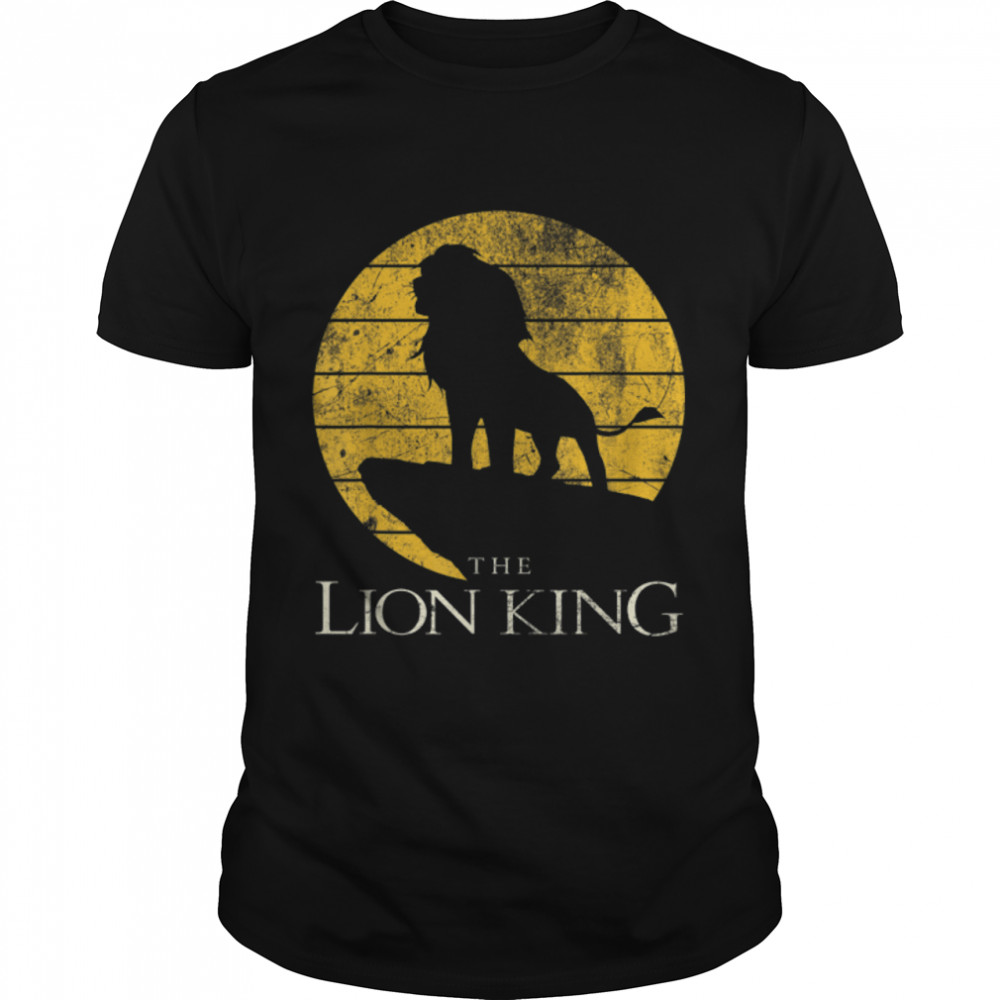 Disney Lion King Vintage Simba Pride Rock Graphic T-Shirt B07PGQWZD8