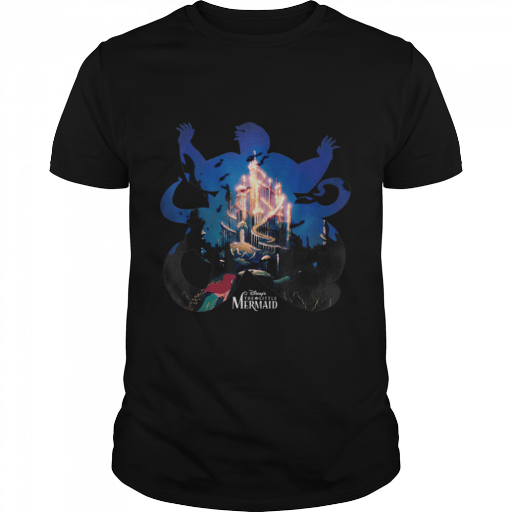Disney Little Mermaid Ursula Silhouette Graphic T-Shirt B07PGBPJZ7