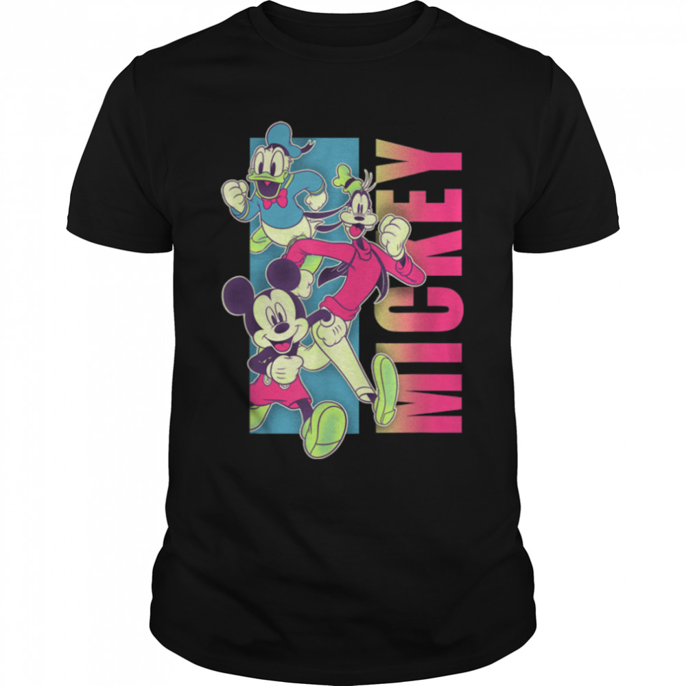Disney Mickey And Friends Neon Pop Group T-Shirt B09NRXQ1LP