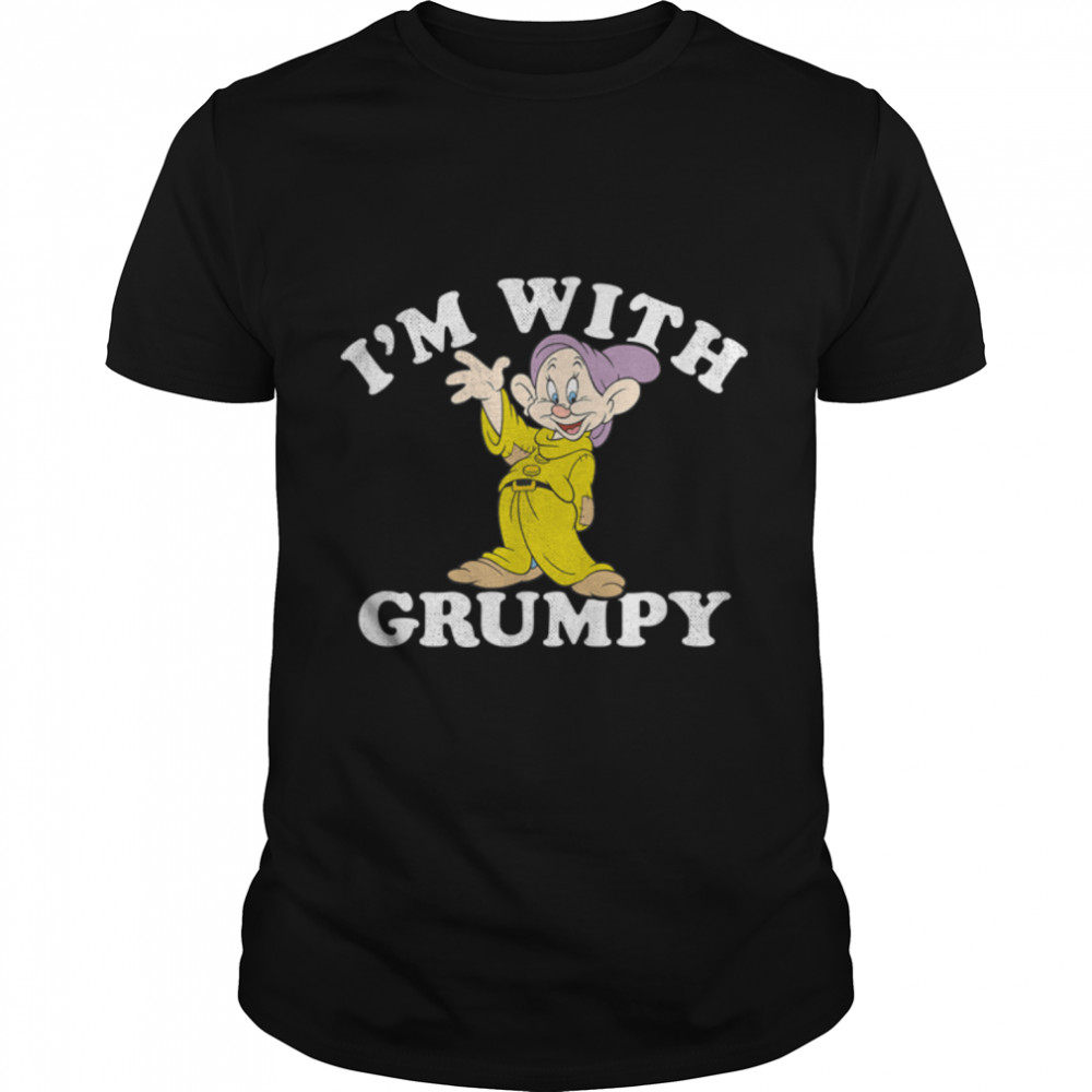Disney Snow White & The Seven Dwarfs Dopey I'm With Grumpy T-Shirt B09KP3ND35