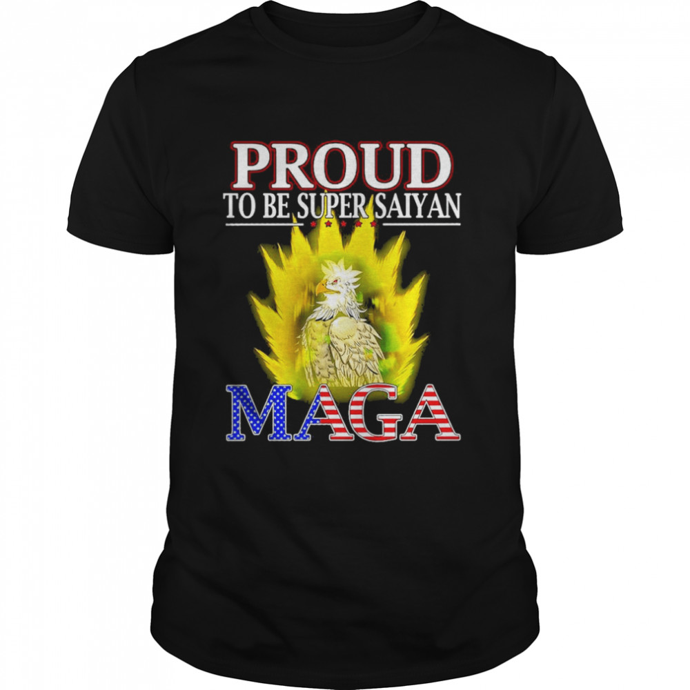 Eagle Proud To Be Super Saiyan MAGA  Classic Men's T-shirt