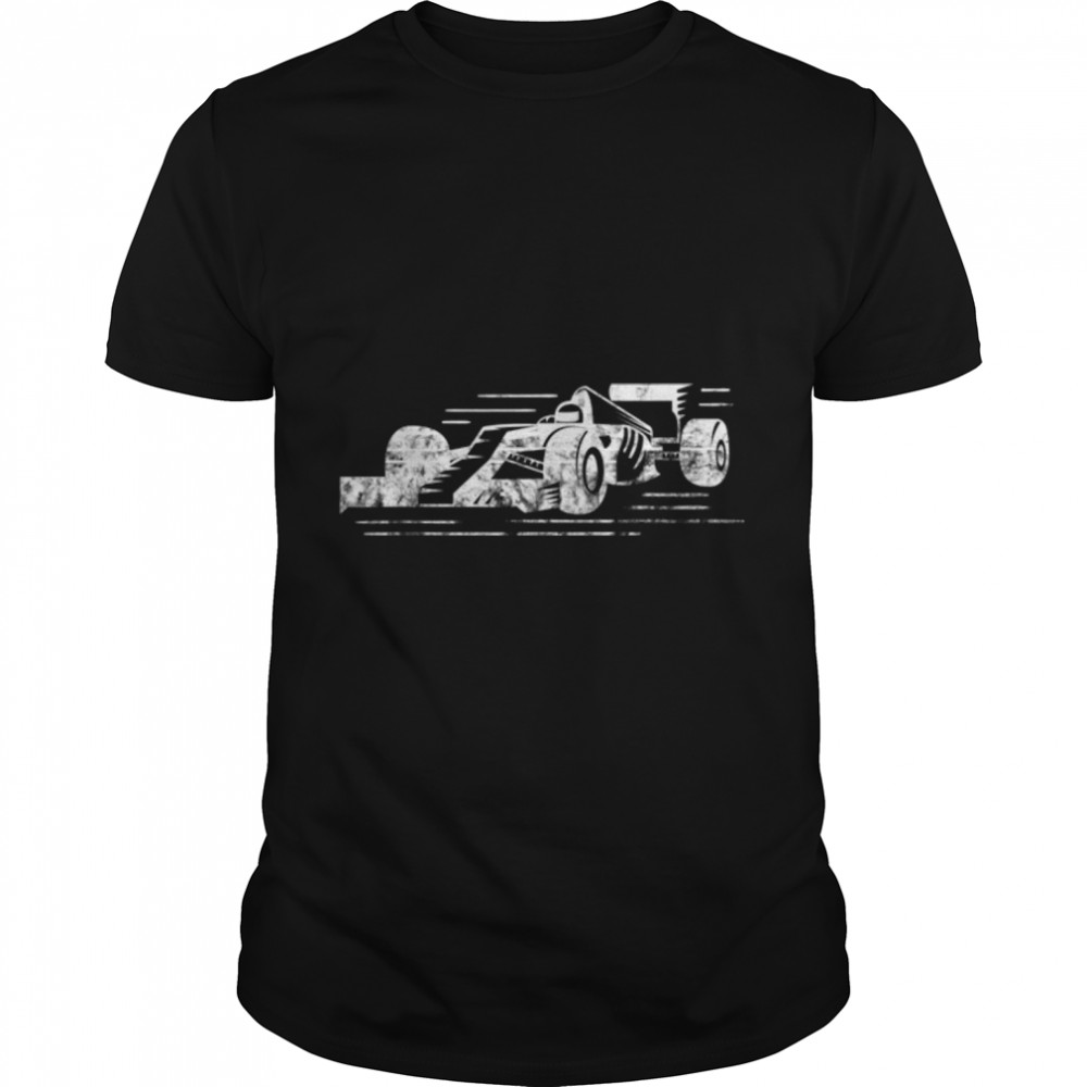 Formula Racecar Distressed Style Racing T-Shirt B079GJ6FK3