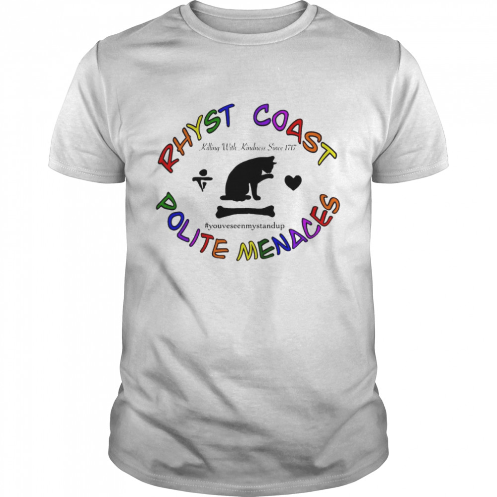 Rhyst Coast Polite Menaces shirt Classic Men's T-shirt