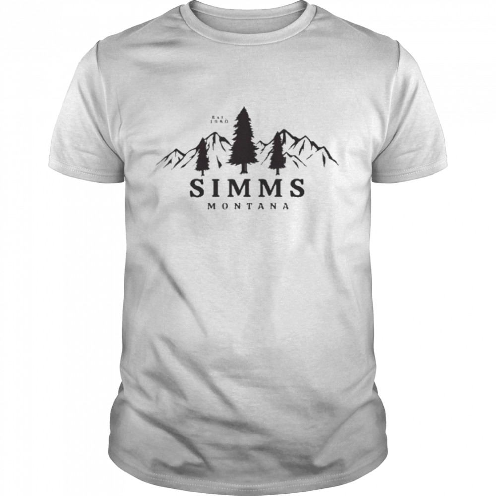 Simms Montana Mountains  Classic Men's T-shirt