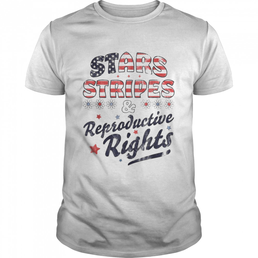 Stars Stripes Reproductive Rights Patriotic 4th Of July Cute T- Classic Men's T-shirt