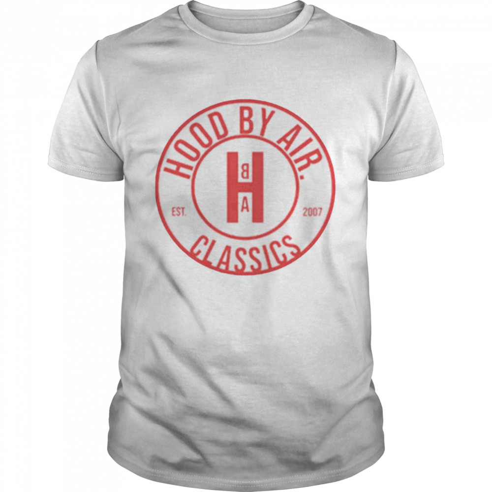 HBA classics hood by air shirt
