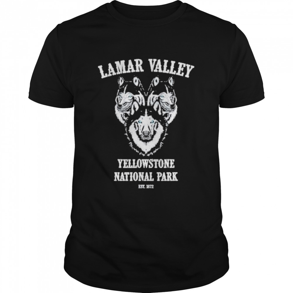 Lamar Valley Pack Of Wolves Yellowstone National Park Shirt