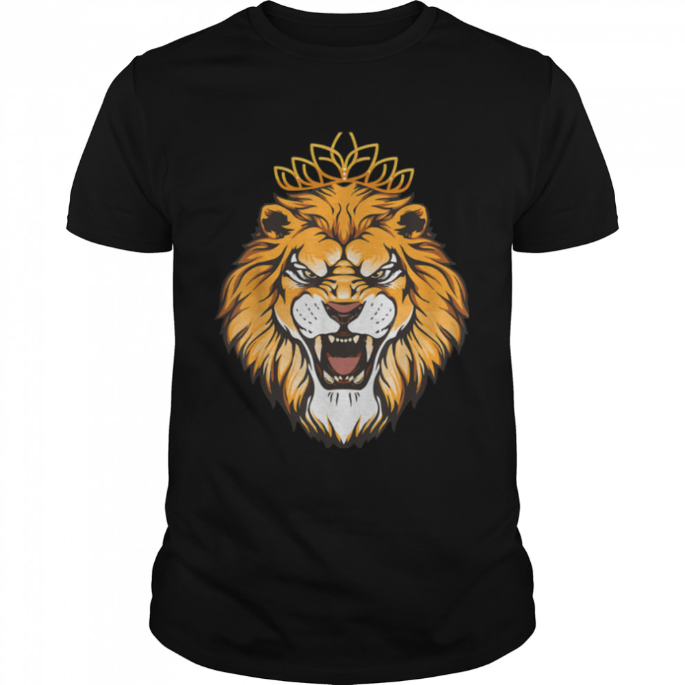 le lion king of king T-Shirt B0B4TVDWXT