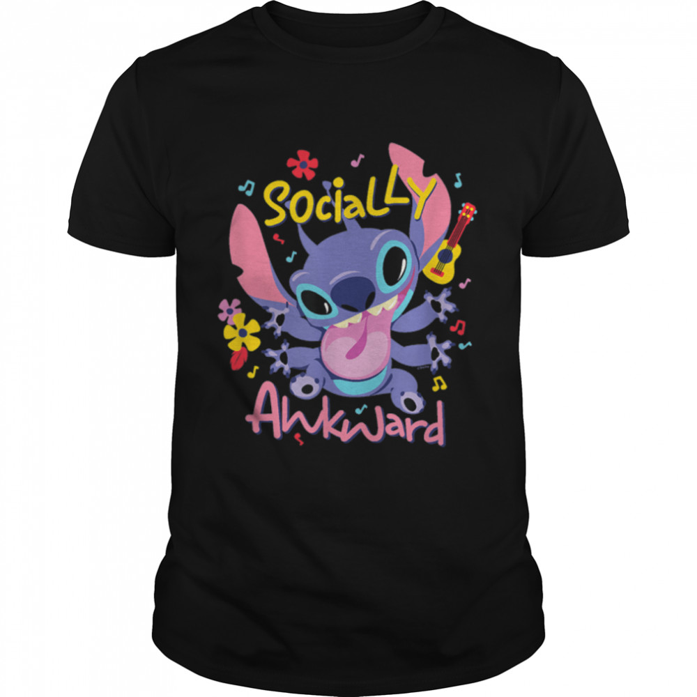 Lilo & Stitch - Socially Awkward T-Shirt B09VVH6MM9