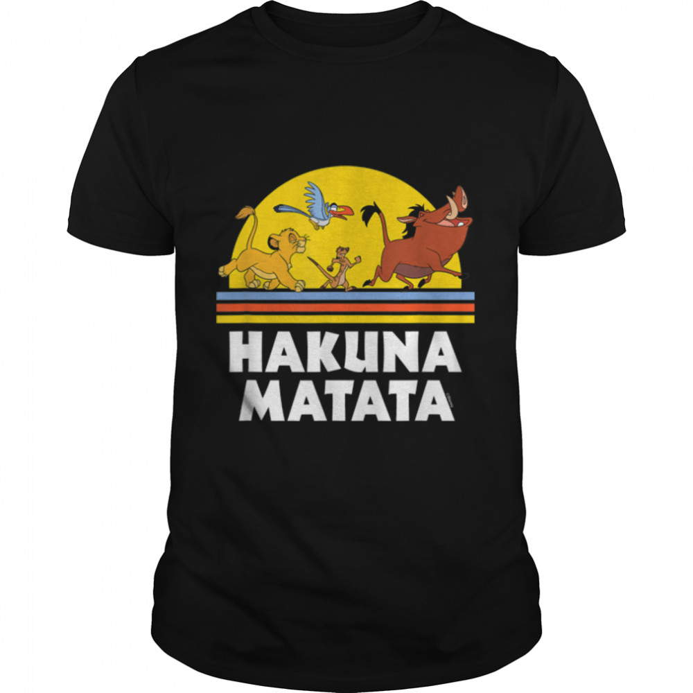 Lion King - Hakuna Matata Sunset T-Shirt B09SN643MY