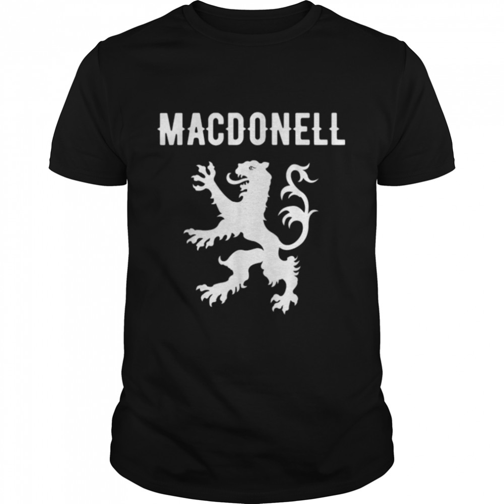 MacDonell Clan Scottish Family Name Scotland Heraldry T-Shirt B0B4VKKP4S
