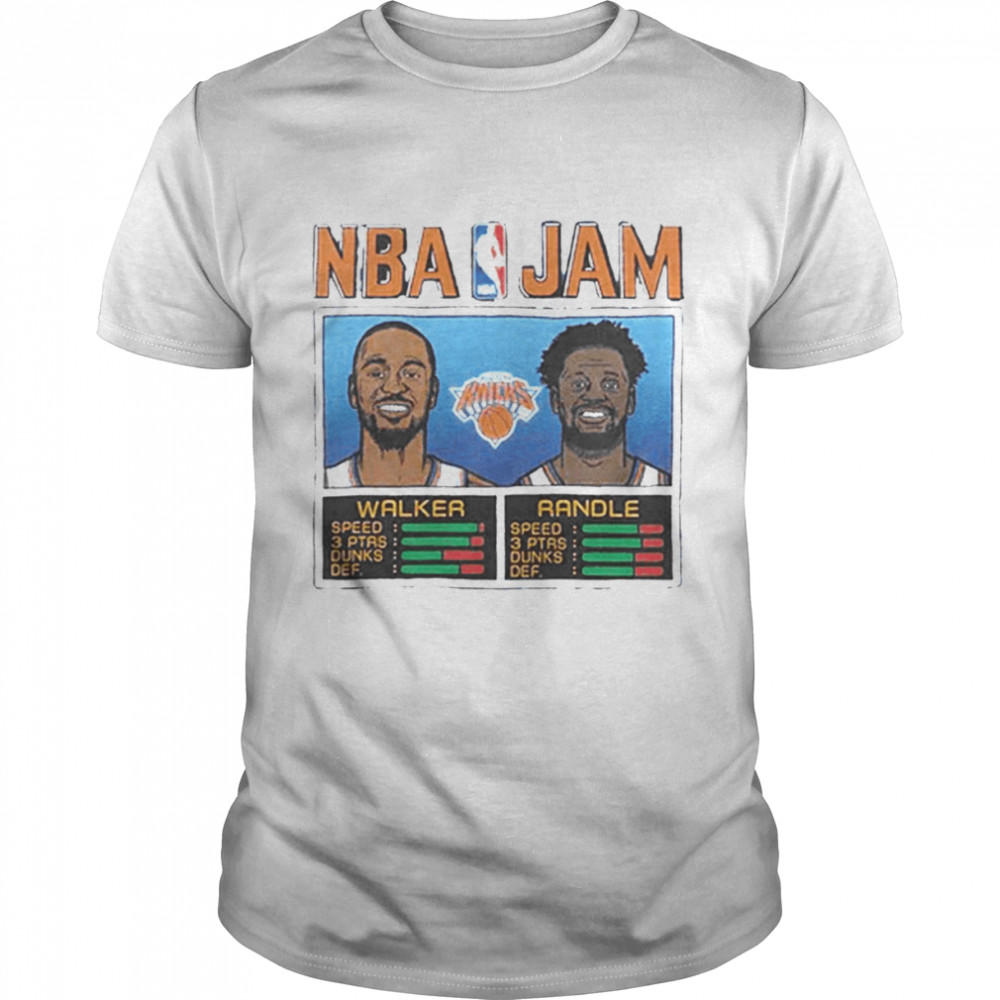 NBA Jam New York Knicks Kemba Walker and Julius Randle Shirt