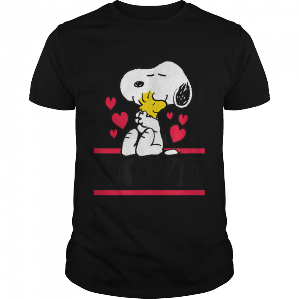 Peanuts - Valentines - Snoopy & Woodstock Love T-Shirt B09JK3C1TD