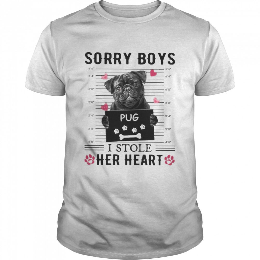 Pug Sorry Boys I Stole Her Heart Shirt
