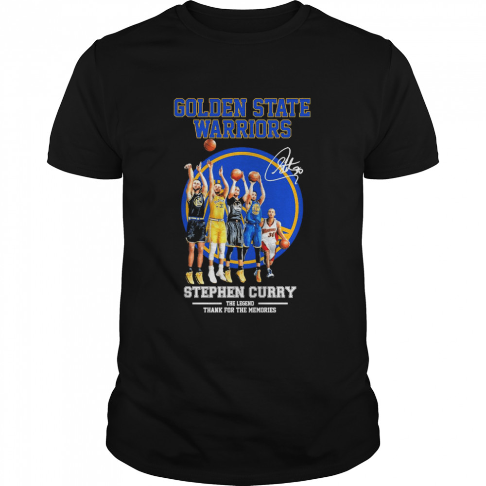 Golden State Warriors Stephen Curry The Legend Thank For The Memories Shirt