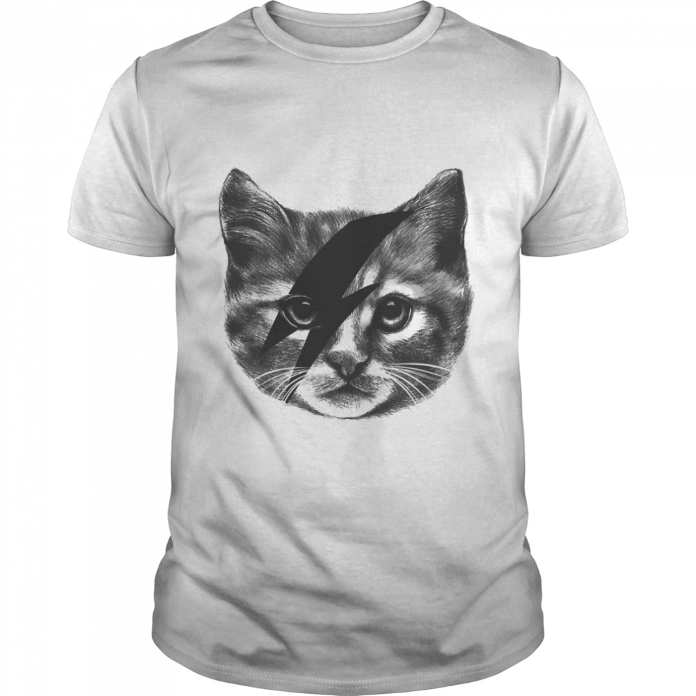 Ziggy Stardust Cat kitten i love cats kitty meow punk 70s Classic T-Shirt