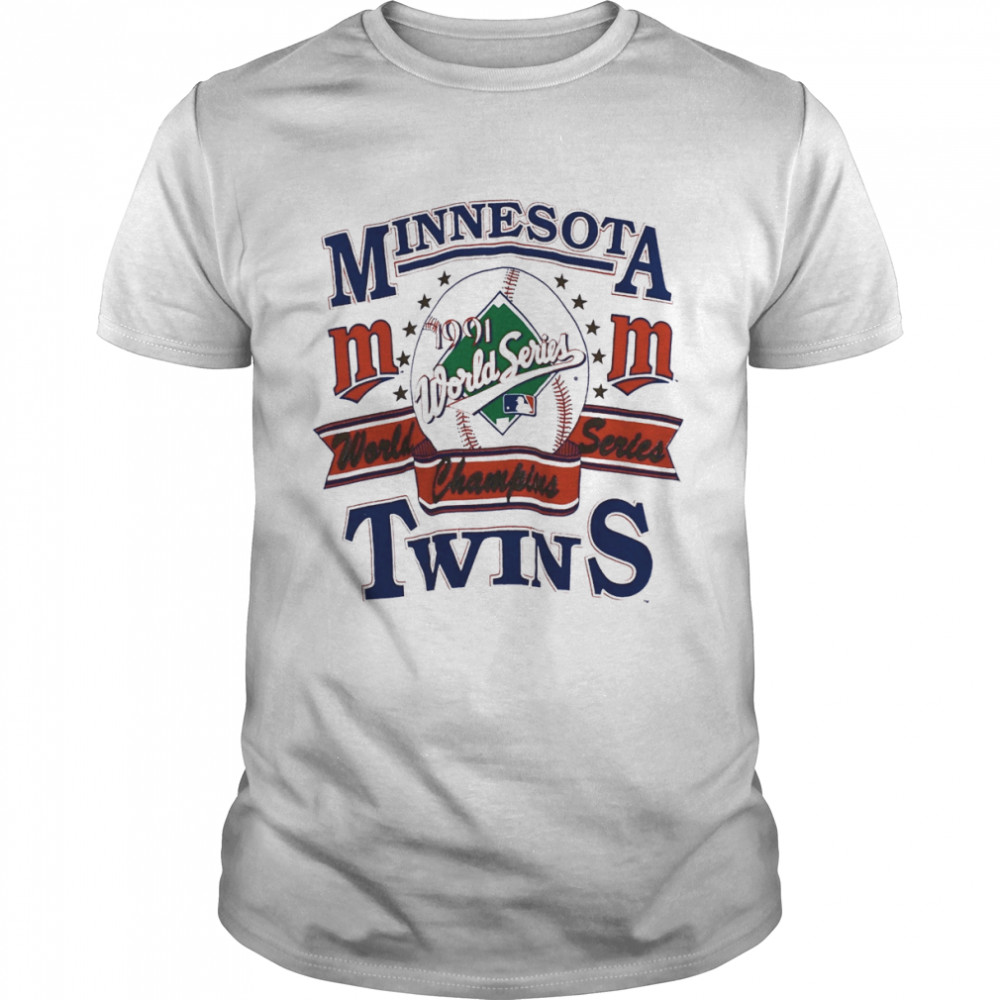 Vintage Minnesota Twins Mlb Large 1991 World Series Champions Minnesota Twins Baseball shirt
