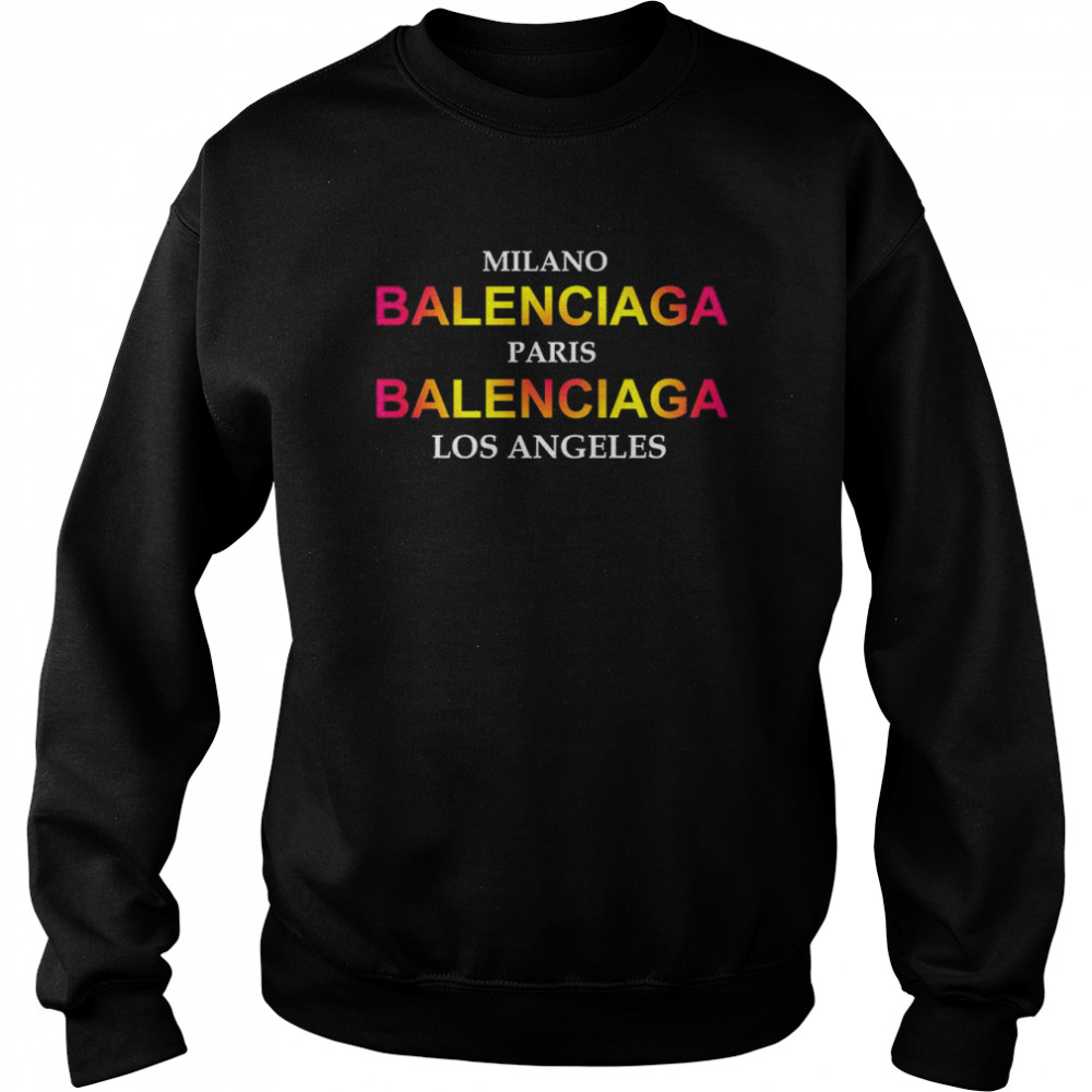Luske årsag Følge efter Milano Balenciaga Paris Balenciaga Los Angeles City T-Shirt - Trend T Shirt  Store Online